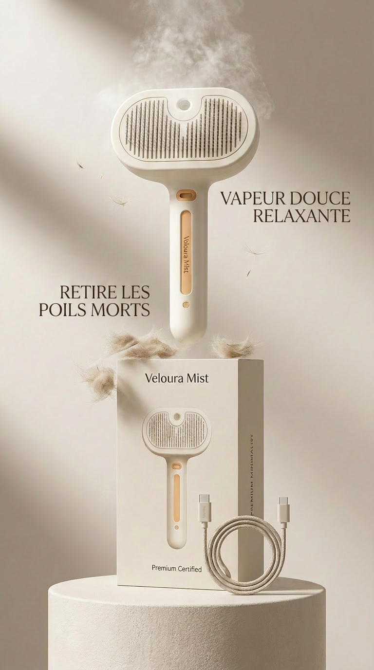 Veloura Mist - La brosse premium pour chat
